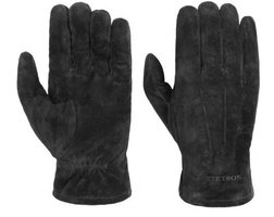 stetson heren handschoenen leder zwart