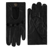 Laimbock dames Leren autohandschoenen Mackay Black