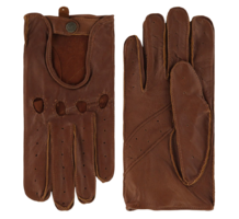 Laimbock Heren Leren autohandschoenen Manly Rust