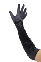 gala handschoenen cubanita satijn zwart