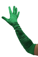 gala handschoenen cubanita satijn grass green