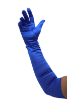 gala handschoenen cubanita satijn royal blue