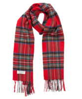 john hanly irish wool scarf medium red royal stewart tartan