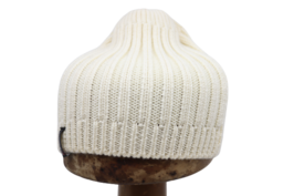 Due Emme knitted Beanie Muts kabel Wol Ivory 
