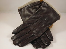 Caridei Heren handschoenen Glacé Coloniale Boord Kasjmier