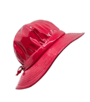 jos van dijck lak regenhoed cloche rood