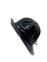 jos van dijck lak regenhoed cloche zwart