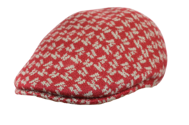kangol flatcap 507 seamless wool square red velvet
