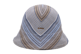 kangol bucket hat mix master polyester blue gold