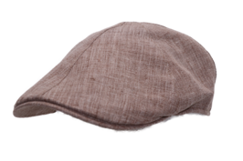 jos van dijck ivy pet six panel linnen gemeleerd bruin