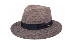stetson fedora traveller crochet stro paars
