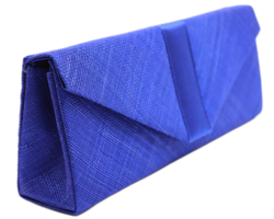 maddox handtas sinamay en satijn cobalt