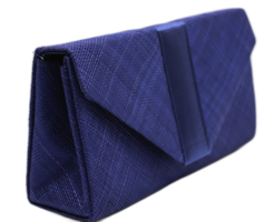 maddox handtas sinamay en satijn marine