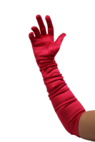 gala handschoenen cubanita satijn ruby red