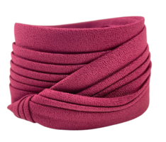 jos van dijck kant en klaar plisse hoedenband katoenmix donker fuchsia