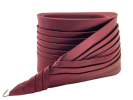 jos van dijck kant en klaar plisse hoedenband satijn bordeaux