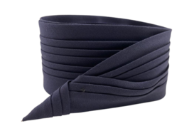 jos van dijck kant en klaar plisse hoedenband katoenmix navy