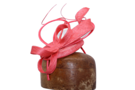 maddox fascinator dopje met strik en loops tangerine 