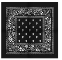 onkar bandana boeren zakdoek paisley zwart