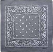onkar bandana boeren zakdoek paisley grijs