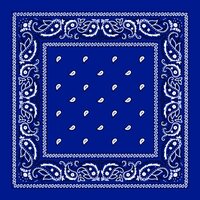 onkar bandana boeren zakdoek paisley blauw
