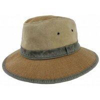 crambes safari outdoor hoed katoen threecol ecaille beige kaki