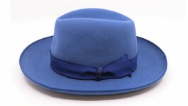 borsalino fedora qs haarvilt binded brim jeansblauw