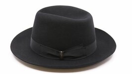 borsalino qs haarvilt bogarthoed 6 7 cm zwart