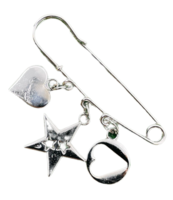 hoedenbroche hanging charms