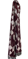 panizza sjaal triangles bordeaux en roze