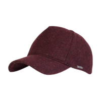 wigens baseball cap contemporary tweed bordeaux