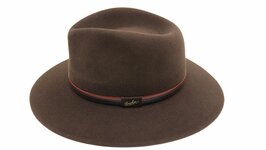 borsalino country tricolor band haarvilt brown