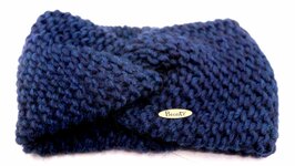 bronte haarband camille knitted wolmix navy