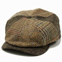 Wigens Retro Newsboy Classic Cap Wool Patchwork 