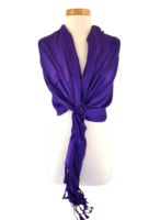 onkar pashmina viscose royal purple