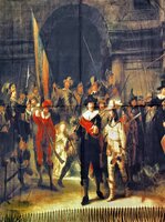 onkar painting sjaal wolmix the nightwatch