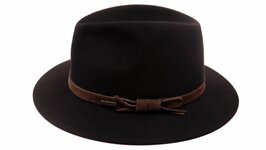 panizza fedora gubbio 100x premium haarvilt zwart