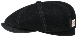 stetson newsboy cap hatteras denim black