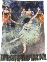 onkar painting sjaal wolmix de groene dansers