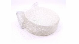 maddox dopje 075 sinamay met voile white