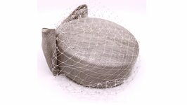  maddox dopje 075 sinamay met voile almond