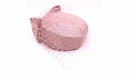 maddox dopje 075 sinamay met voile oyster