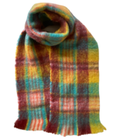 babymoh knitted sjaal snuggle mohair check multicolor