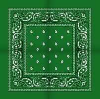onkar bandana boeren zakdoek paisley grasgroen