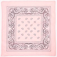 onkar bandana boeren zakdoek paisley extra zacht roze