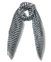 onkar neckerchief plisse satijn geometric taupe