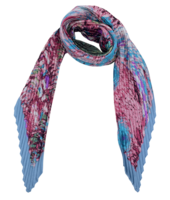 onkar neckerchief plisse satijn pink and blue