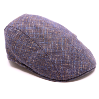 jos van dijck ivy pet split linnen mix donkerblauw multicolor