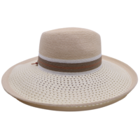 bedacht zomer fedora kraft hennepmix creme en naturel