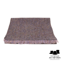 city sport sjaal harris tweed grof visgraat taupe spikkel multi 